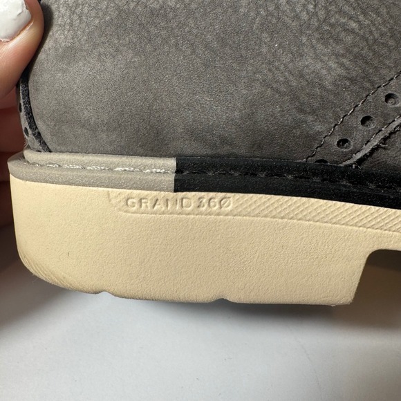 Cole Haan Grand 360 Mens Grey Nubuck Leather Wingtip Oxford Shoes Size‎ 8M main image 8